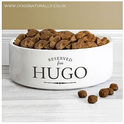 Personalised Dog Bowl Reserved For Design